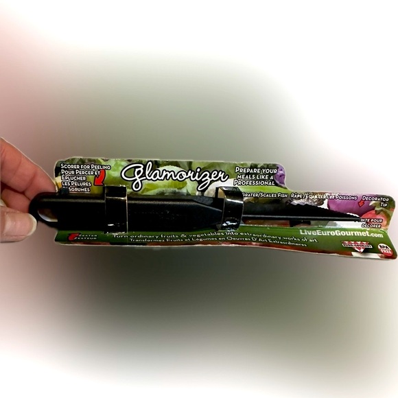 LIVE EURO GOURMET GLAMORIZER PROFESSIONAL GRATER SCALER ZESTER PARTY MELON FRUIT - Picture 2 of 7